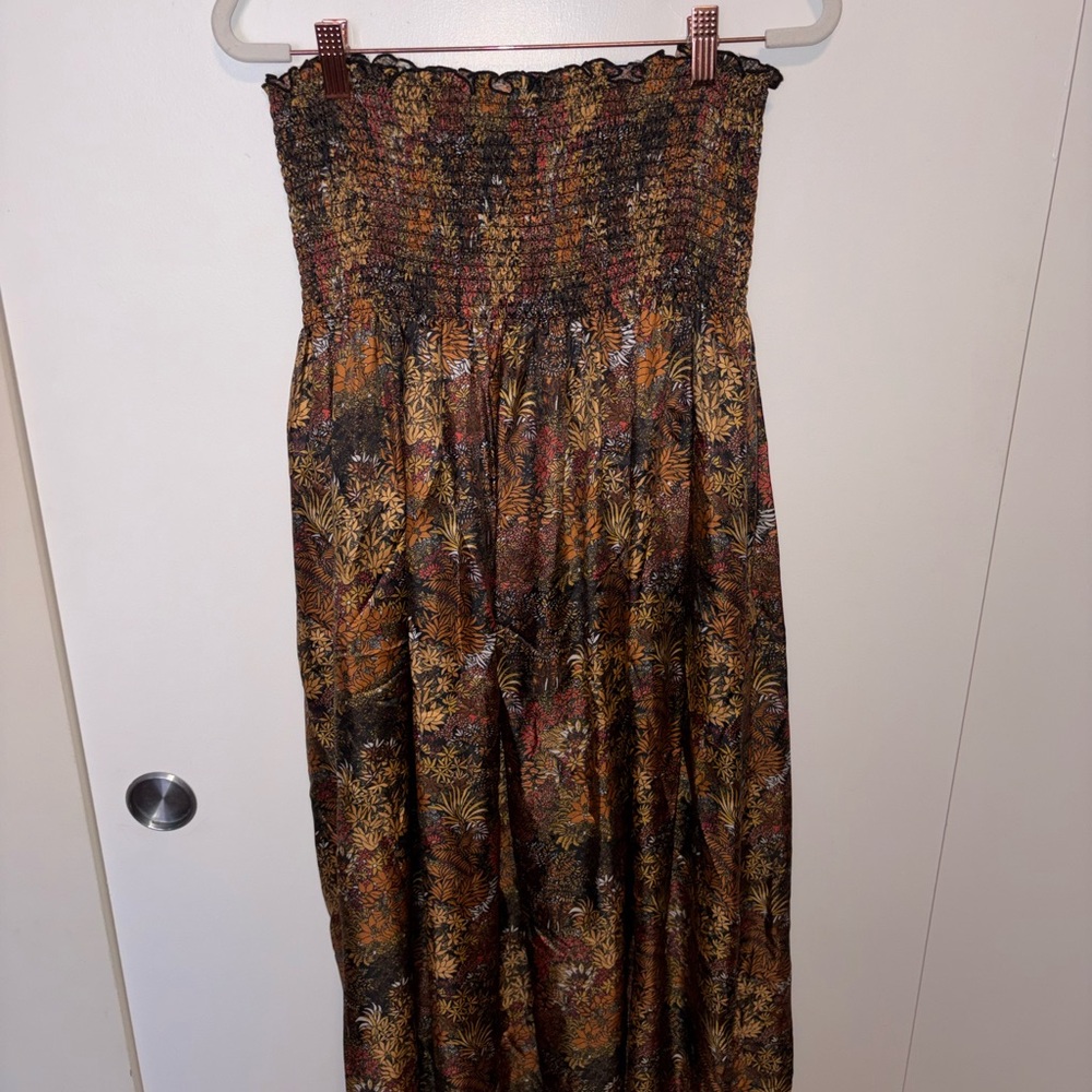 La Prestic Ouiston Silk Smocked Maxi Skirt - Picture 5 of 6